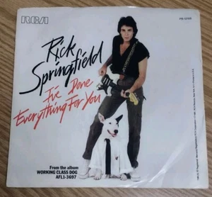 RICK SPRINGFIELD "IVE DONE EVERYTHING FOR YOU/ RED HOT AND BLUE LOVE" VINYL 45 - Picture 1 of 3