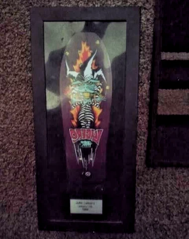 John Lucero Tech Deck Collector Series Jester 1988 Wall Hanging Hand Board rare Cover