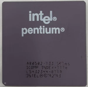Intel Pentium 133 MHz Desktop CPU Processor- SK106 - Picture 1 of 2