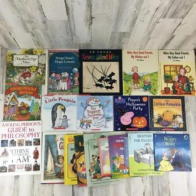 Lot of 20 Kids Picture Books PK Hallinan Disney Frances Strega Nona Jan Brett Foto 1 de 4