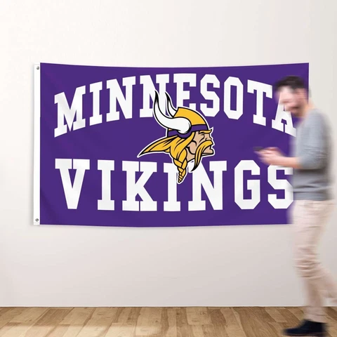 Minnesota Vikings 3x5 ft Banner Premium Flag NFL Football Champions Man Cave Cover