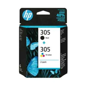 Original HP 305 Black and Colour Ink Cartridges HP 305 2-Pack FREE SHIPPING - Afbeelding 1 van 1