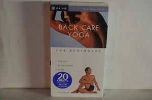 Gaiam, Back care Yoga, Rodney Yee, sealed exercise video, VHS format - Picture 1 of 4