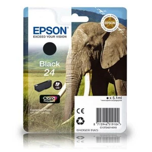 Cartucho de tinta negra original serie Elephant C13T24214010 Epson 24 - Imagen 1 de 1