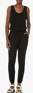 Daily Ritual Women's Jumpsuit Supersoft Scoopneck Sleeveless Black Size XS ~ - Picture 1 of 3