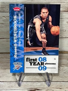 RUSSELL WESTBROOK 2008-09 FLEER FIRST YEAR PHENOMS RC ROOKIE #PH-4 - Picture 1 of 2