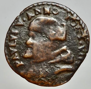FERRARA - PAOLO V 1605-1621 -MI/ QUATTRINO 1611 - Imagen 1 de 2