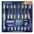Oral-B CrossAction Advanced Soft Bristle Toothbrush, 8 Pack Teeth Tooth Cleaning