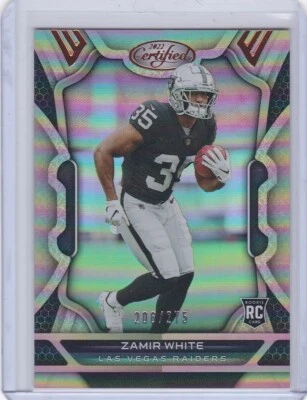 2022 CERTIFIED BRONZE MIRROR FOTL RC #142 ZAMIR WHITE ROOKIE #’d 206/275 RAIDERS - Image 1 of 2