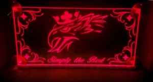24V LED Kabine Innenraum Lichtplatte für Scania Griffin Schild (ROT links) die besten - Bild 1 von 2