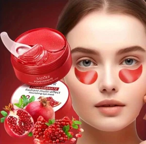 60Pcs Under Eye Pads 4 in 1 Pomegranate Collagen Hydrating Anti Aging Eye mask - Picture 1 of 7