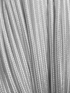 Cavo tessile singolo bianco 1 filo 1x0,75 cavo lampada rotolo 50m prodotto EU - Foto 1 di 2