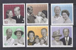 GUERNSEY, 2007, DIAMOND WEDDING, SG 1174-79 MNH SET OF 6,50 CAT £ - Bild 1 von 1