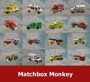 Fire Truck Emergency EMT Ambulance Rescue Custom Christmas Ornament Adorno 1/64 - Picture 1 of 227