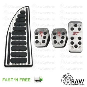 ST Racing Pedal & Foot Rest Covers for Ford Focus MK2 MK3 MK4 2004-2015 |225 500 - Picture 1 of 1