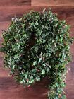 Vintage 1970s Christmas Garland Plastic Greenery Holly Berry Strand 9 Ft Full