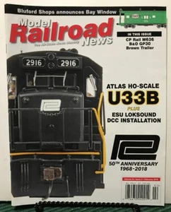 Model Railroad News Atlas Ho-scale U33B Bluford Shops Feb 2018 FREE SHIPPING JB - Picture 1 of 1