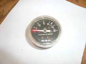 Manómetro de presión de aire vintage medidor de 30 psi - Imagen 1 de 2