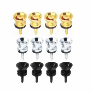 Metal Guitar End Pins Pegs Strap Lock Button Screw for Bass Ukulele 10Pcs - Picture 1 of 14