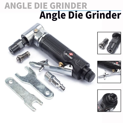 1/4'' 90° Pneumatic Air Grinder 20000 RPM Cleaning Polisher F Angle Grinder Tool - Image 1 of 4