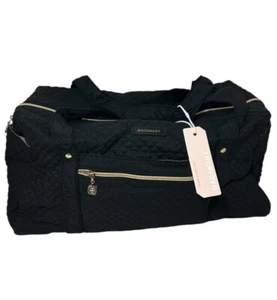 NWT Bagsmart Weekender Overnight bag Duffle Carry On Travel Bag Quilted Black - Picture 1 of 13