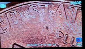 1983 P Lincoln Memorial Penny Die Break Strike Through Reverse Error Missing E - Imagen 1 de 10