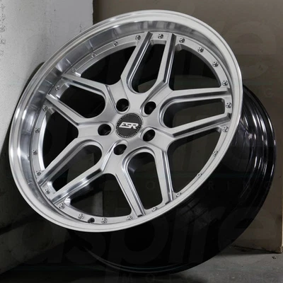 19 Inch ESR CS15  Hyper Silver Wheels 19x8.5 +30 / 19x9.5 +35 5x114.3 Rims Set 4 - Изображение 1 из 4