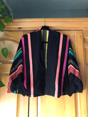 New York & Company Rainbow Boho Striped Knit Cardigan SZ XS/S - Image 1 of 4
