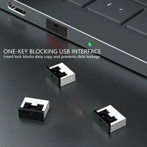 USB Port Blocker Anti Dust Metal PC Protections for Laptops USB Port Lock - Picture 1 of 11