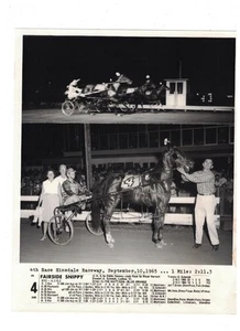 Fairside Snippy Hinsdale Raceway 1965 Winner's Circle Harness Racing Photo - Picture 1 of 2