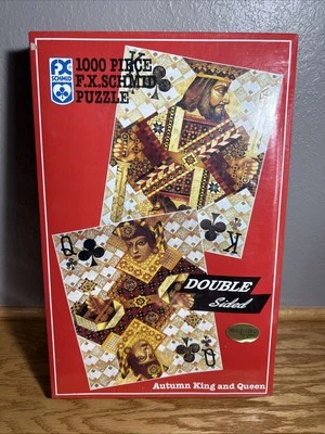 Autumn  King & Queen - Double Sided 1000 Pc  FX Schmid Jigsaw Puzzle  NEW - Image 1 of 2