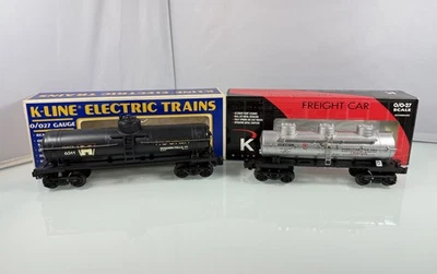 2шт K-Line O/O-27 калибра Hooker NY & PRR серебро 3 купола химический танкер автомобили с коробкой - Изображение 1 из 4