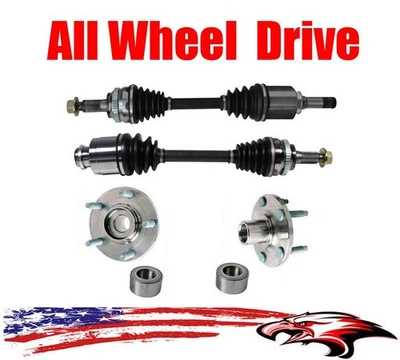 Cojinetes de cubo de rueda delanteros con ejes de tracción en todas las ruedas para 07-10 Ford Edge 4x4 delantero Foto 1 de 4