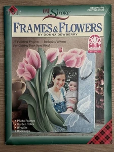 DONNA DEWBERRY ONE STROKE FRAMES FLOWER TOPIARY BIRD PLAID Painting Booklet 9526 - Picture 1 of 8