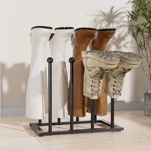 4 Pairs Metal Boot Storage Rack Stand Holder Organiser for Indoor & Outdoor - Picture 1 of 11
