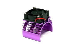 RC Model 5V 0.20A Cooling Fan & 36x33mm Motor Purple Aluminum Heat Sink AC219 - Picture 1 of 3