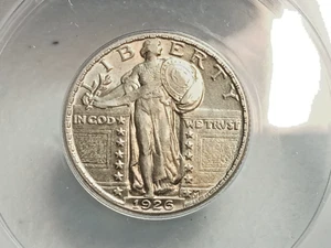 1926 Standing Liberty Silver Quarter 25C ANACS AU 50 - Picture 1 of 4