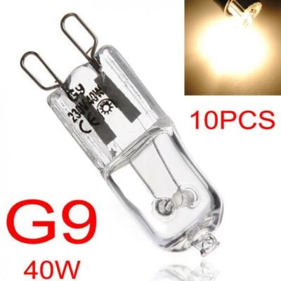10x G9 Halogen Replacement Bulbs 40W Clear Capsule Warm White Lamp Energy Saving - Image 1 of 4