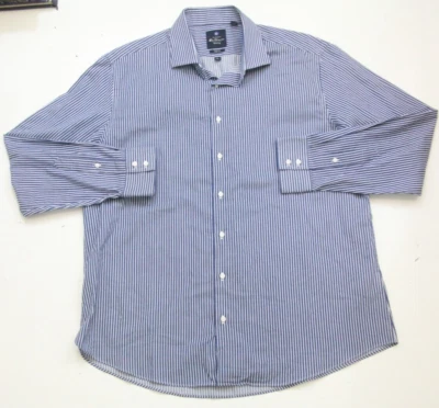 Camisa de vestir para hombre 17-17,5 34/35 Ben Sherman azul liso XL algodón poliéster WS761 Foto 1 de 4