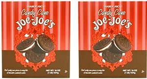 2 Packs Trader Joe's Candy Cane Joe-Joe's Cookies 16 oz Each Pack, Total 32 oz - Picture 1 of 4