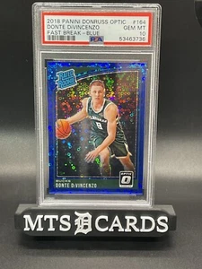 Donte Divincenzo 2018 Donruss optique Fast Break bleu 29/50 PSA 10 - Photo 1/2