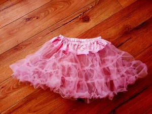 Ladies Bubble gum Pink Tutu Petticoat Underskirt Rock n Roll Xmas Fairy 80s New - Picture 1 of 2