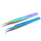 Individual Eyelash Extension Tweezers Best Quality Fanning Straight Curved