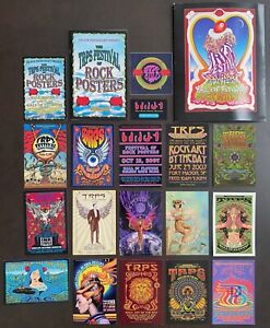 NICE COLLECTION! ~ TRPS Rock Poster Society Festival Cards & Memorabilia 2003-18
