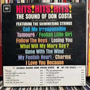 DON COSTA - HITS! HITS! HITS! (VINYL LP) 1963 !! SELTENE PROMO!! Columbia CL 2041 - Bild 1 von 5