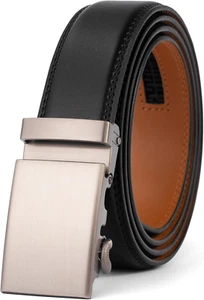 Gürtel für Herren Gürtel Leder Ratschengurte automatisch verstellbar 1 3/8" für Busi... - Bild 1 von 1