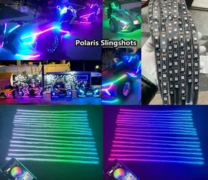 16PCS 4FT 1.2Meters Strips Light Dream Color CHASING Flow Polaris Cam X3 RZR SLR - Picture 1 of 16