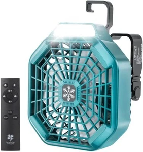 Camping Fan Powered by Makita 18V LXT Li-ion Battery Portable Tent Fan w/ LED US - Picture 1 of 7