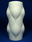 Unusual shaped 70s Hutschenreuther Pop Art Design relief porcelain vase 21,5 cm