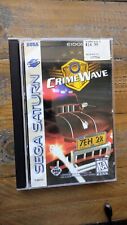 LIKE NEW ✹ Crimewave ✹ Sega Saturn Game ✹ COMPLETE ✹ USA W/ Registration Card